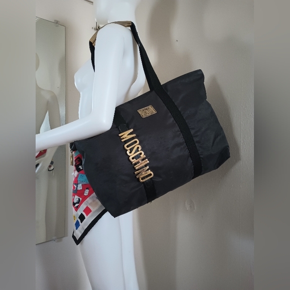 🖤 Vintage Moschino Large Logo Weekend Bag - Picture 4 of 14